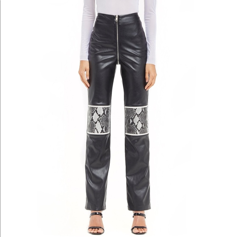 NWT I.AM.GIA Hendrix Zip-Front Straight Leg Pant